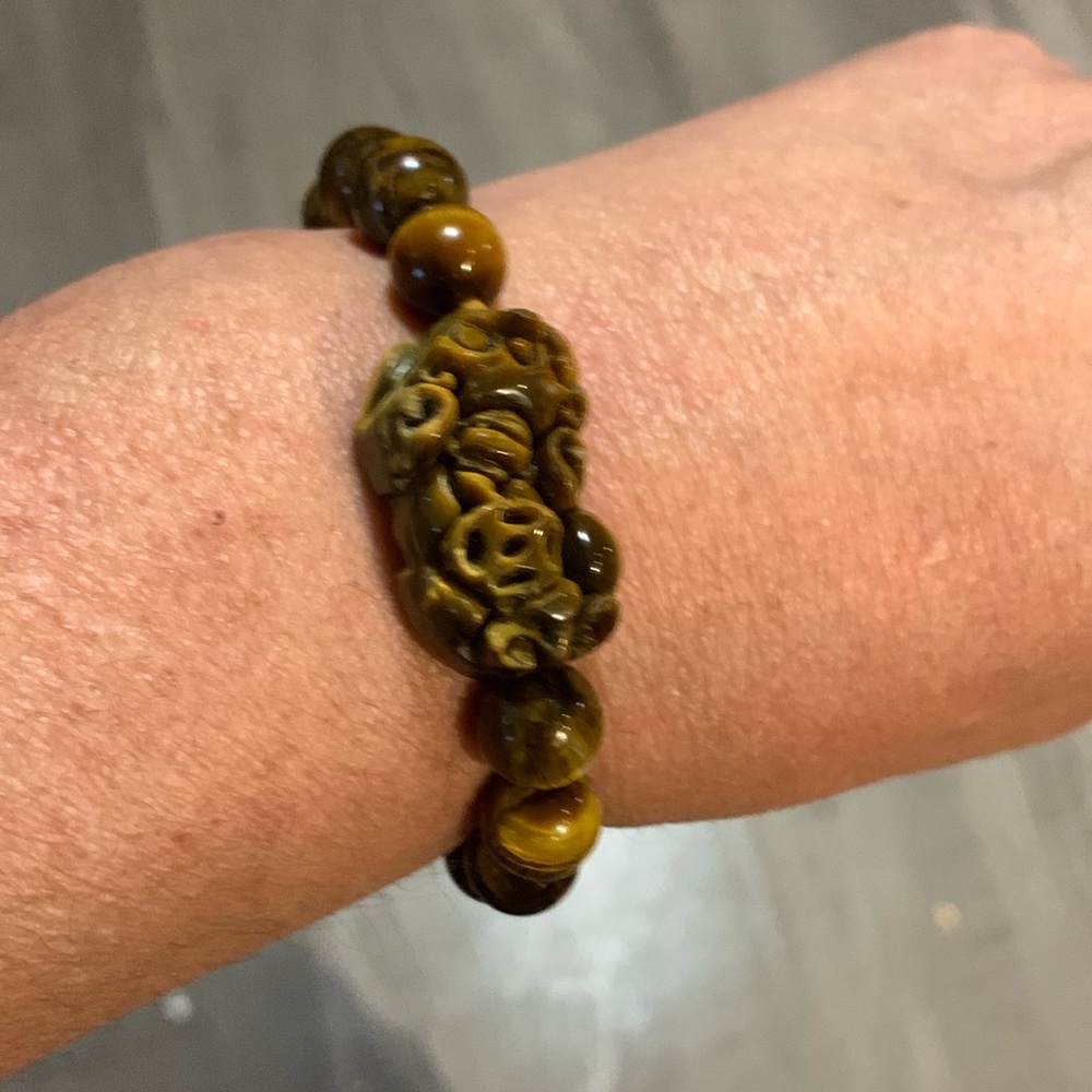 Brown Tiger Eye Pi Yao Bracelet